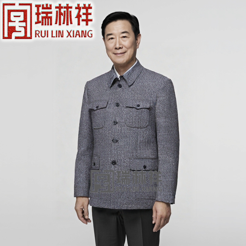 男式中山装寿衣全套3号