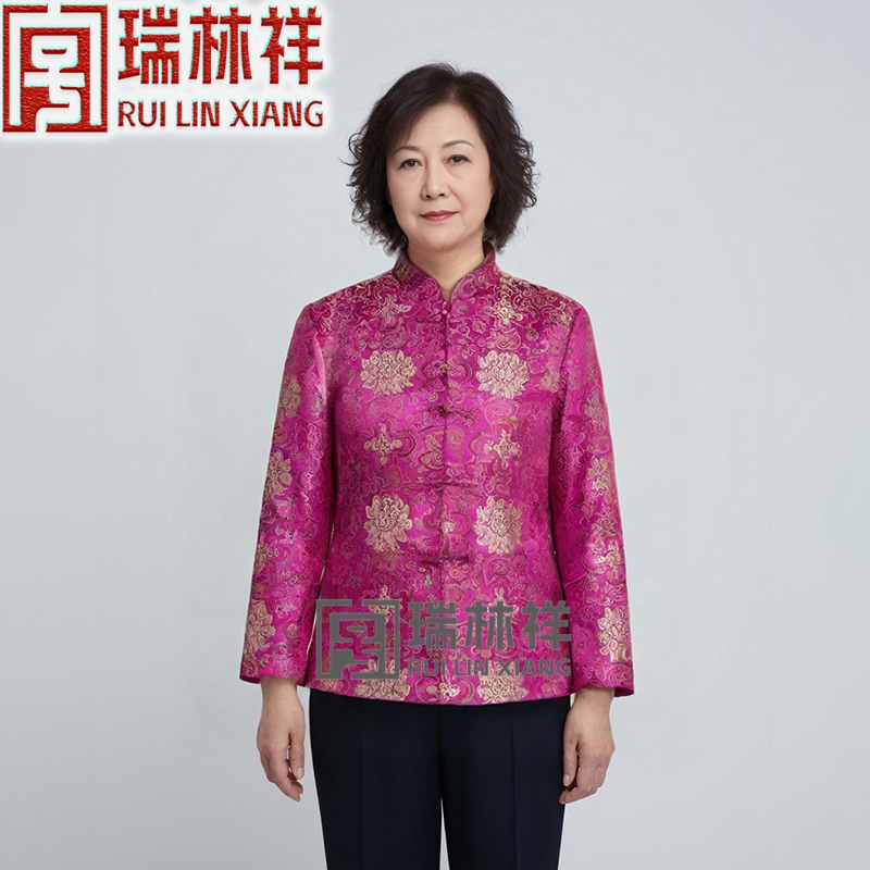 女式桑蚕丝寿衣全套紫12号