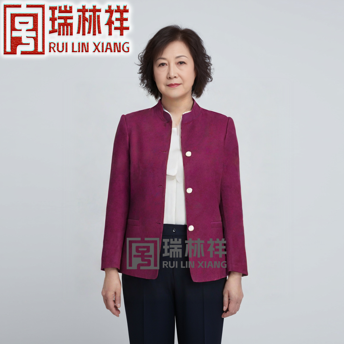 女式现代三件套寿衣全套4号